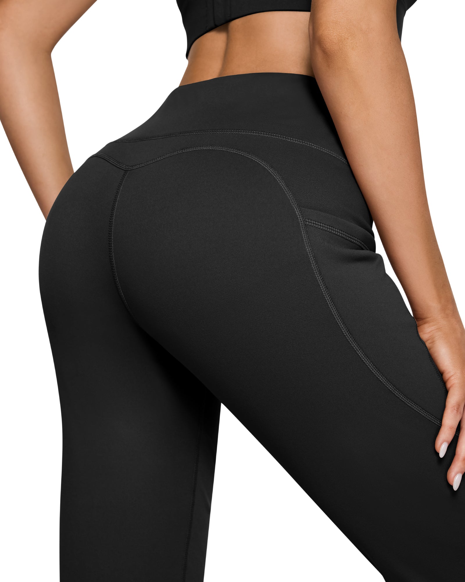 The Curve Enhancing Fleece Flare Trousers Camille